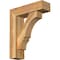 Ekena Millwork Balboa Block Rough Sawn Bracket w/ Offset Brace, Western Red Cedar, 6"W x 20"D x 24"H BKT0604X20X24BOA05RWR - alternate 1